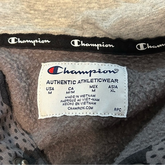 Champion Men’s Hoodie Fatigue Fall Athleisure Casual Streetwear Logo Pockets M - Picture 5 of 10